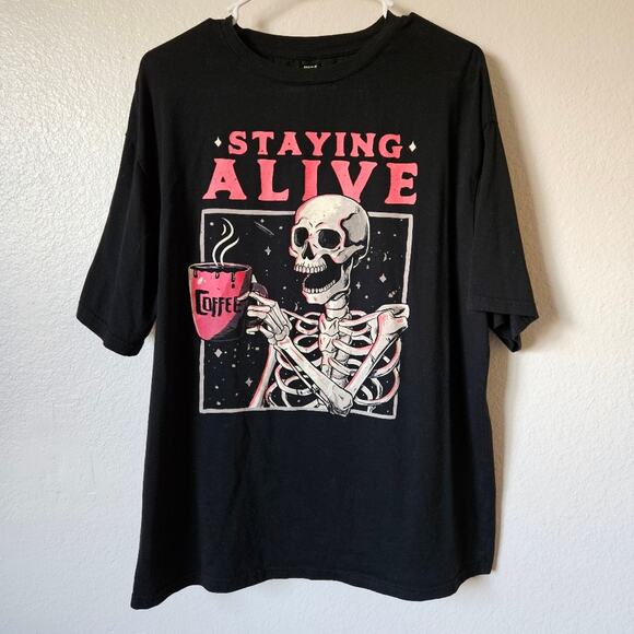 Graphic Coffee Shirt Medium Black - Picture 1 of 6